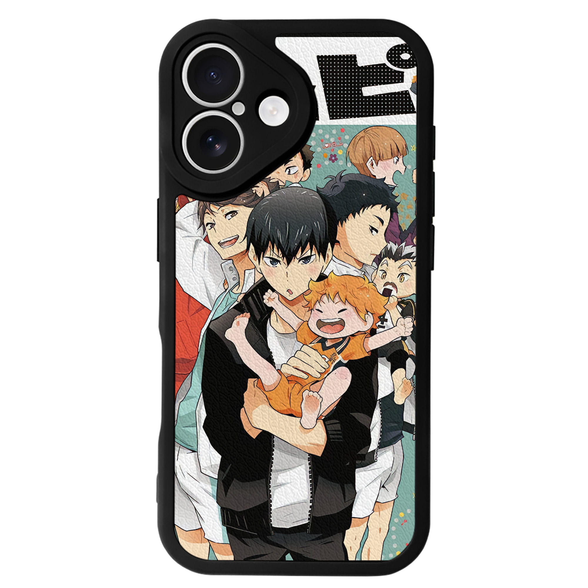 （画像用） ハイキュー!! Haikyu!! 【iPhone 16シリーズ対応】シリコンスマホケース（レザー調） 材質：シリコン